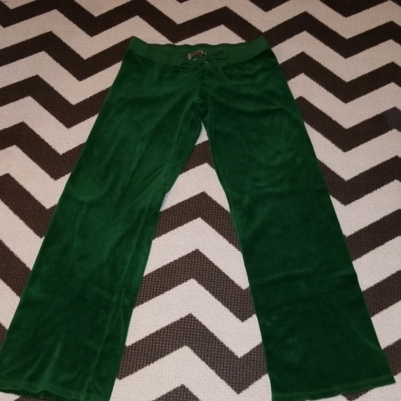 Juicy Couture Pants - Juicy couture velour pants green